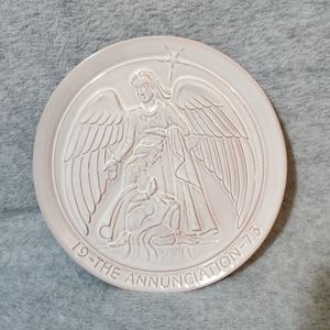 Frankoma 1973 Christmas Plate The Annunciation